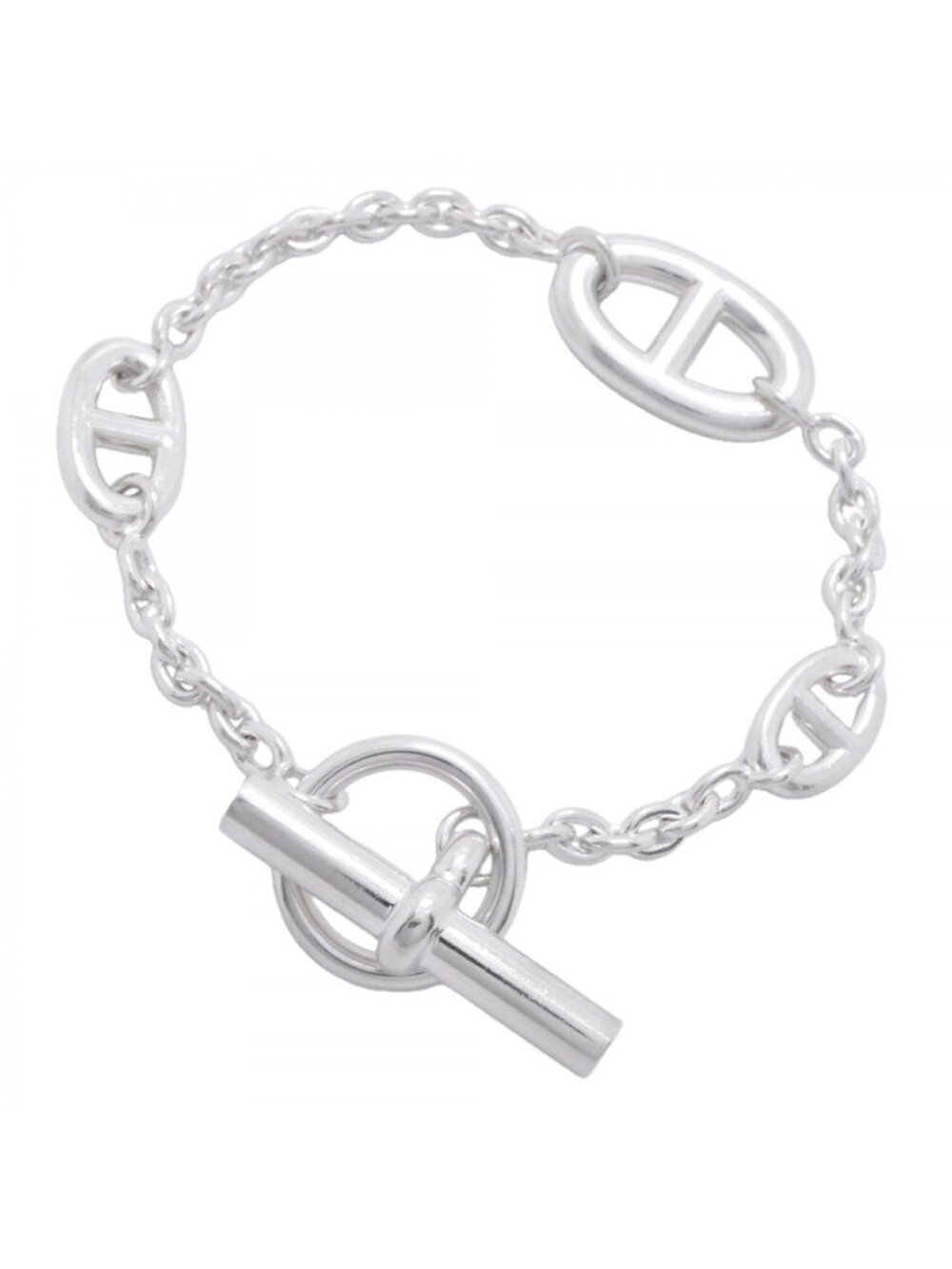 Hermes Bracelet Chaine D'ancre Farandole 925 Sterling Silver